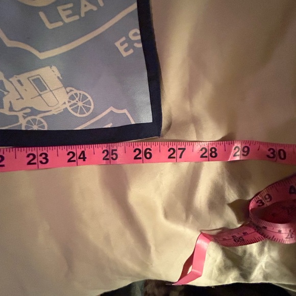 NWOT Women’s Coach Silky Scarf Blue hues - Picture 4 of 4